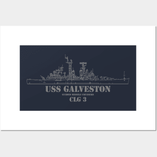 USS GALVESTON Posters and Art